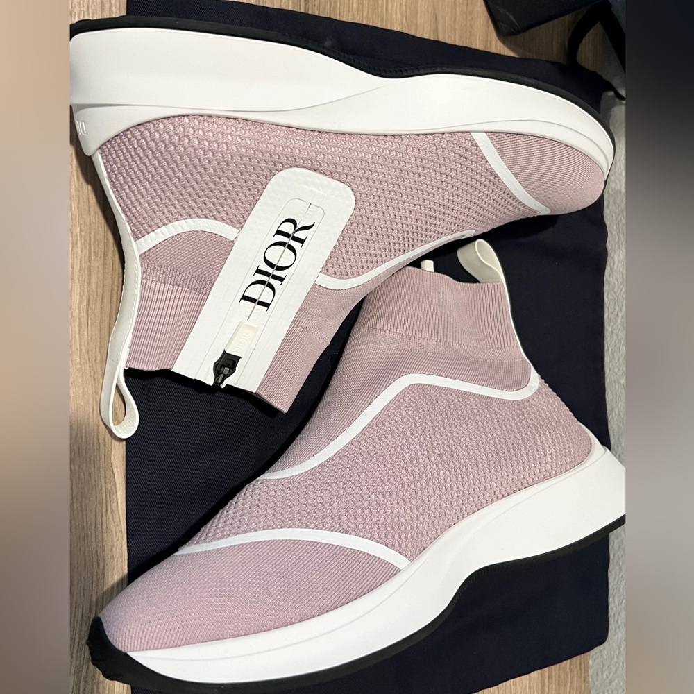 Dior Mens B25 Pink Sneakers